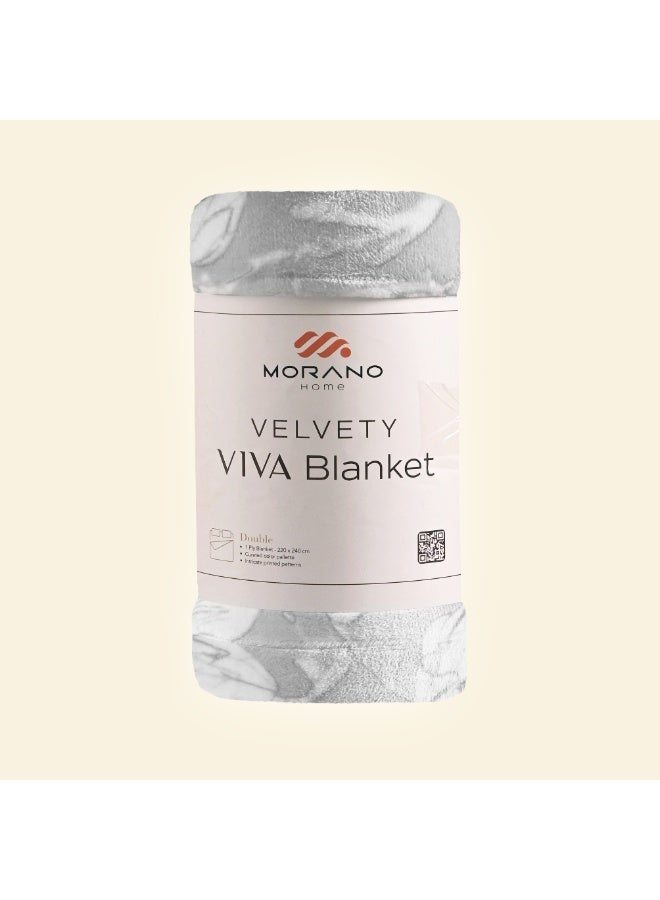 Morano Viva Blanket – Printed Model, 220x240 CM, Lightweight Ultra-Soft Polyester Throw with Elegant Finish, Stylish Colors,Warm and Cozy Blanket for Bed or Sofa - Image 1